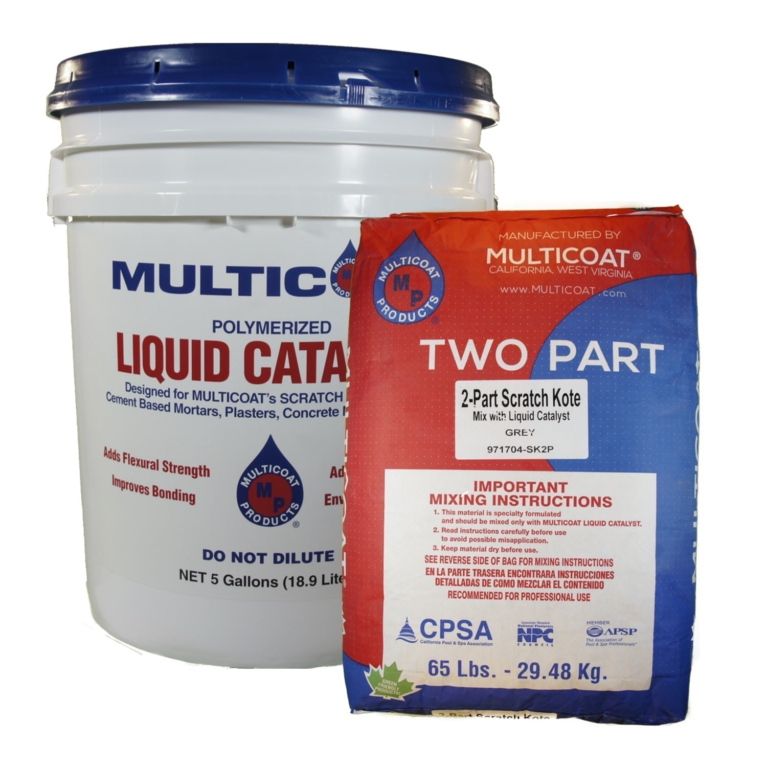 Multicoat powder bond kote 65 lb - 2-part scratch kote