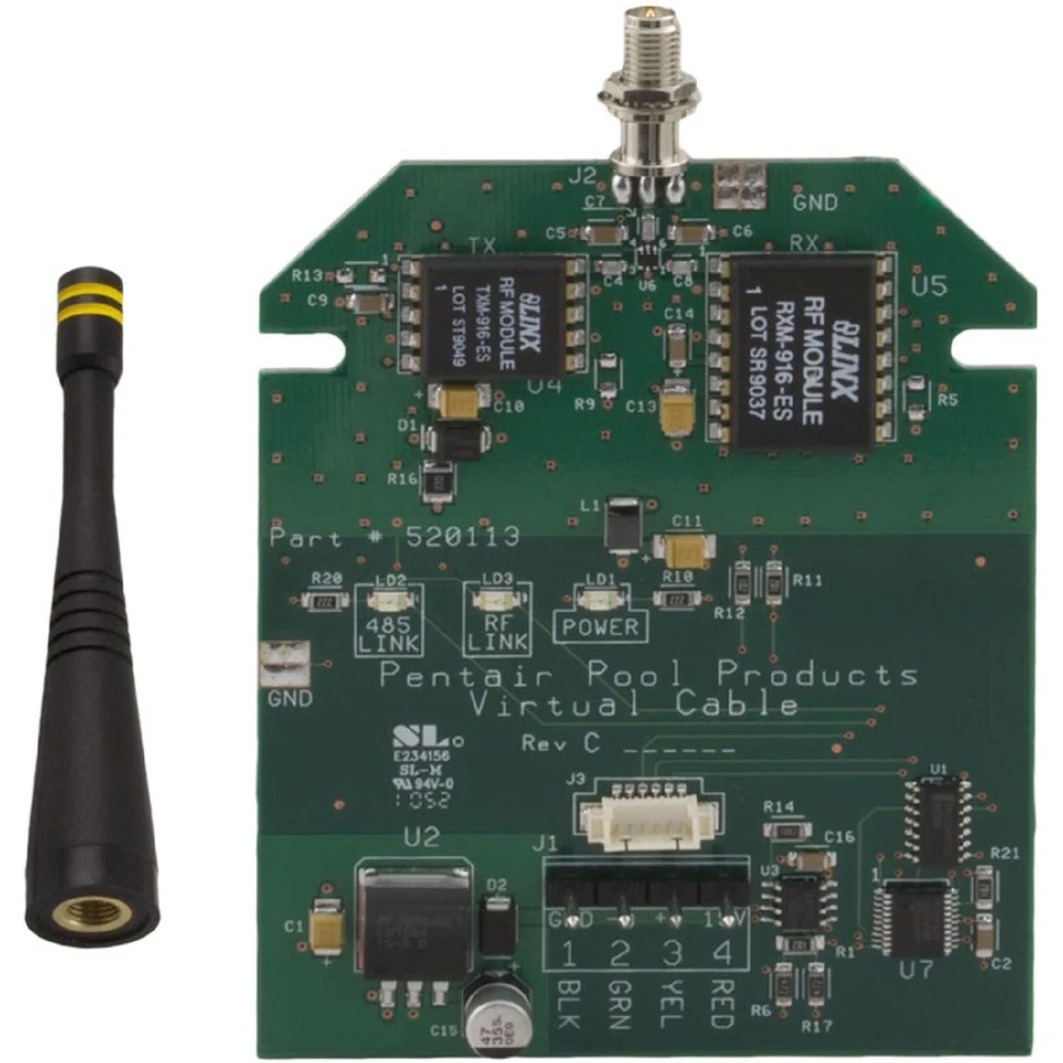 Pentair pcb transceiver w antenna - 520341