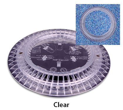 CM round pebble top drain cover 8" clear - 8-PTD-CLRA