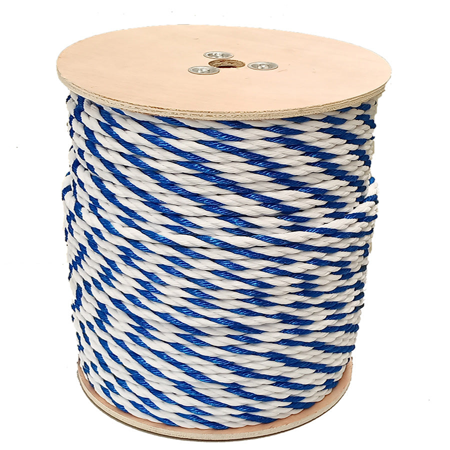 Rope 1/2" diameter in blue/white 300 ft - agpr50-3