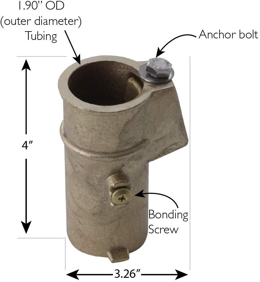 Sr smith 4'' anchor - deep bronze - as-100b