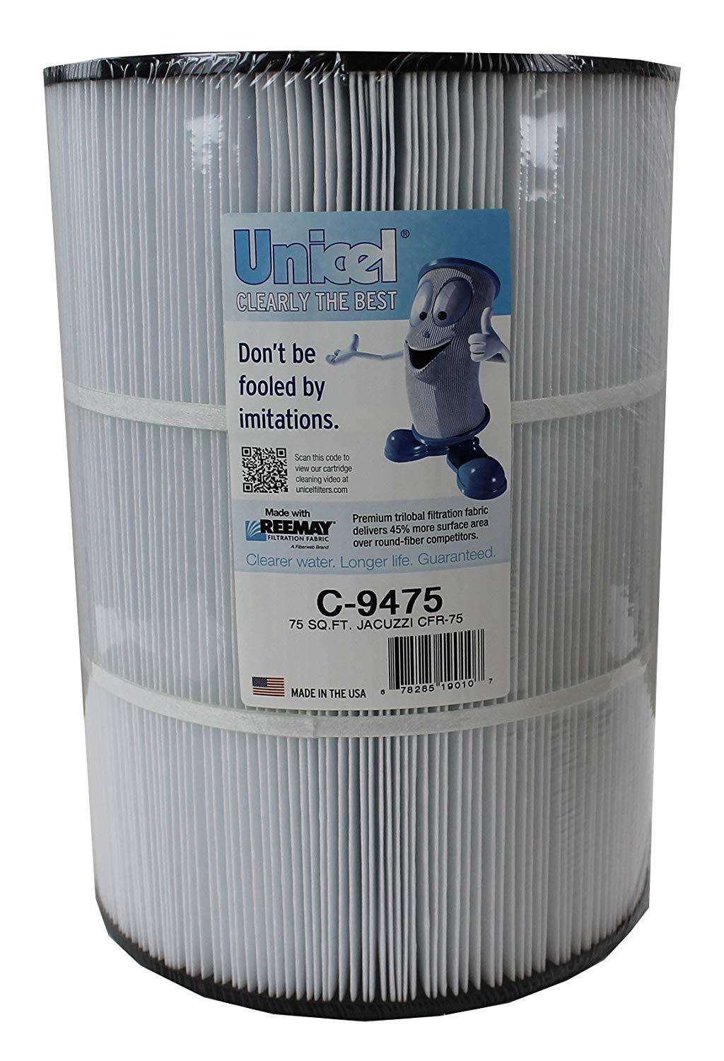 Unicel 75 sq.Ft.Jacuzzi cfr-75 repl cart - c-9475