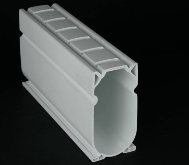 Deck drain- white (w/ coupler per piece) - cd3w