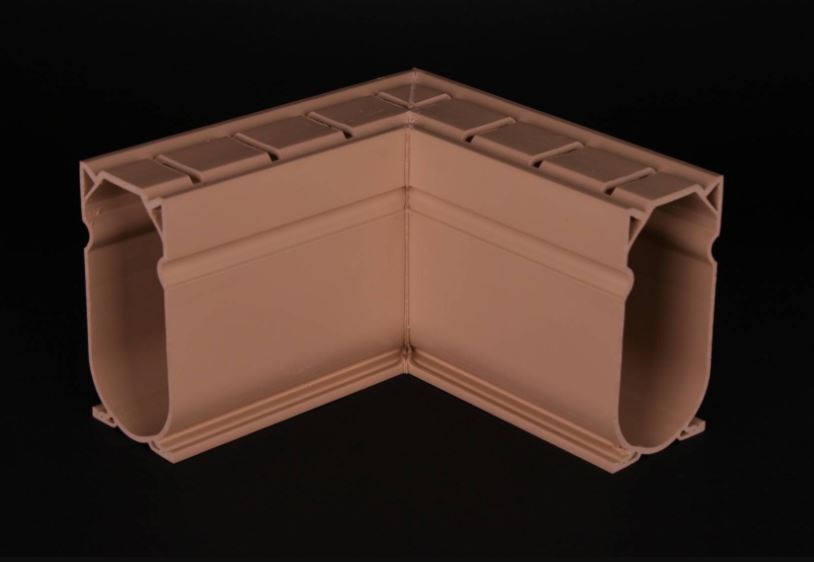 Stg chanel drain 90 degree angles tan - cd9t