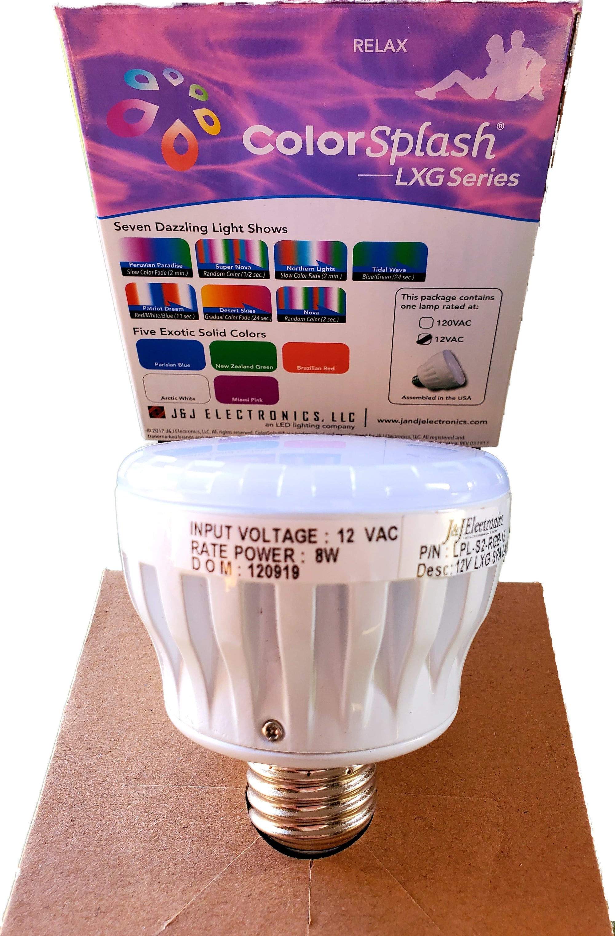 White led & color spa light bulb 12 v - lpl-s2-rgbw-12