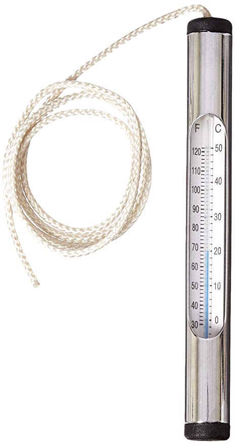 Pentair chrome brass thermometer - r141086