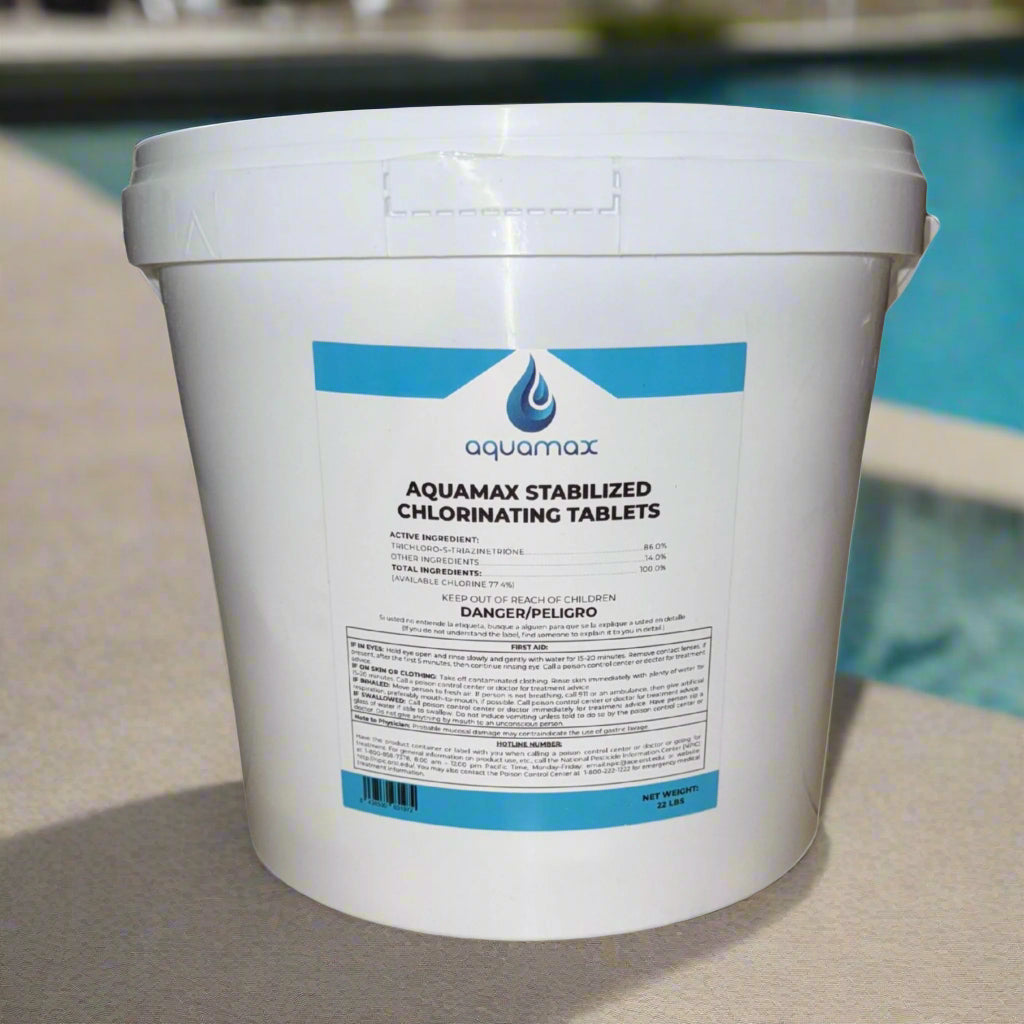 Aquamax chlorinating tablets 22 lb stabilized formula - TABS22
